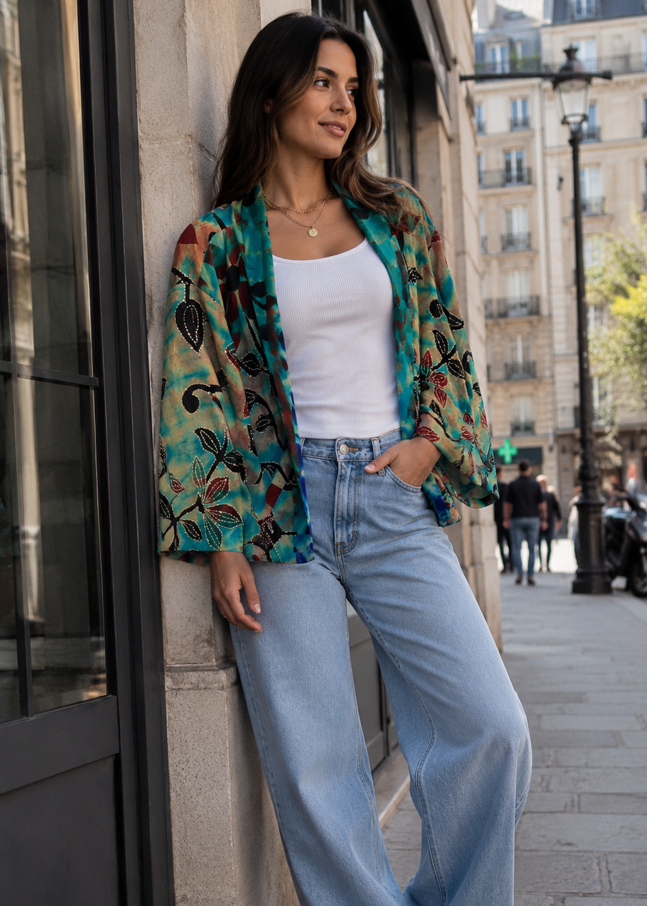 Kimono réversible 100% soie