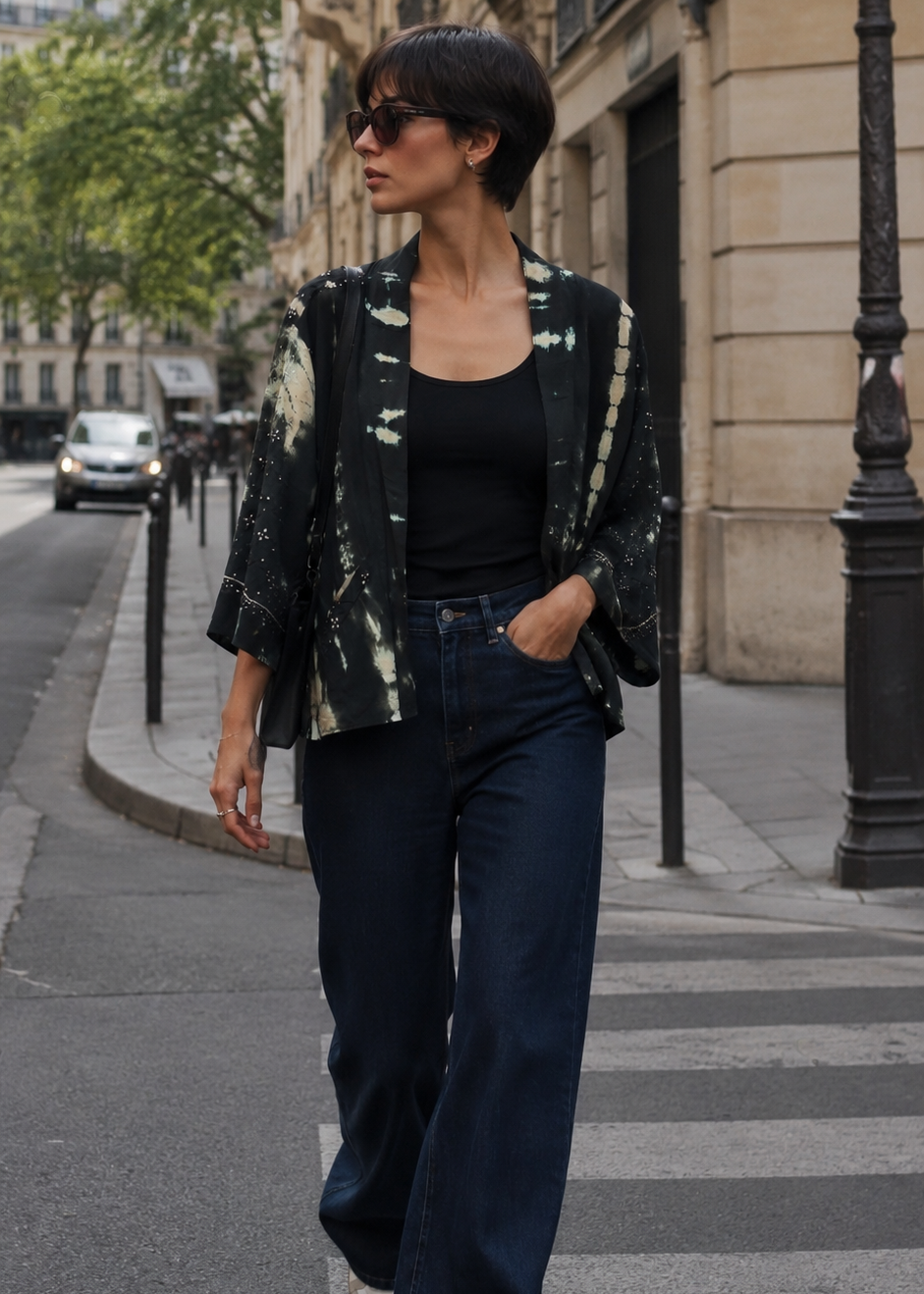 Kimono réversible 100% soie