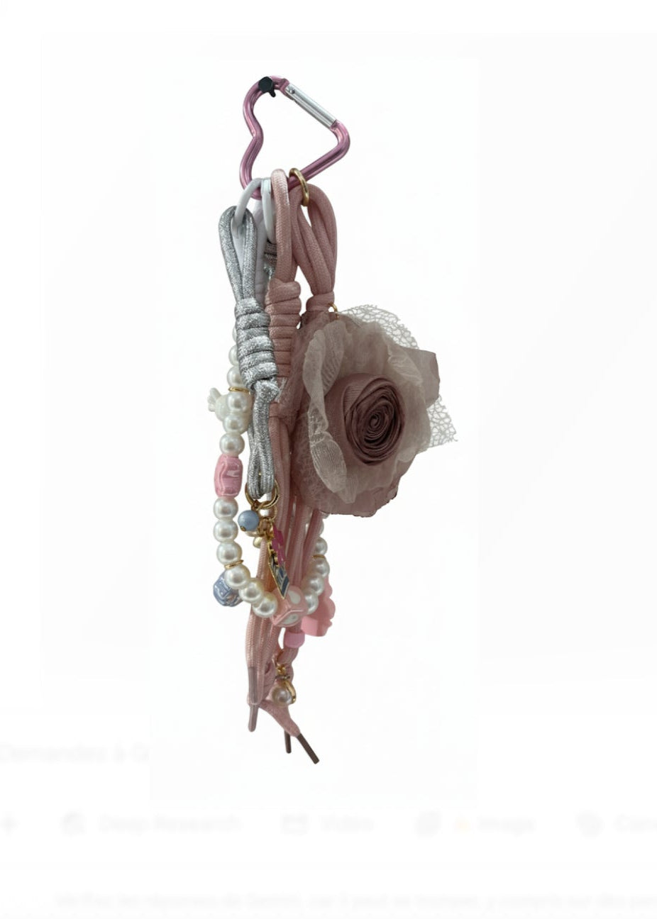 Grigris fleur rose