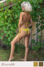 Charger l&#39;image dans la galerie, Bikini reversible &quot;Jane&quot; Pistache / Citrus Bikini
