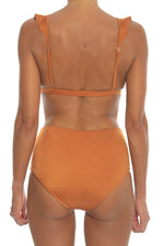 Load image into Gallery viewer, maillot deux pieces Nina dos culotte taille haute
